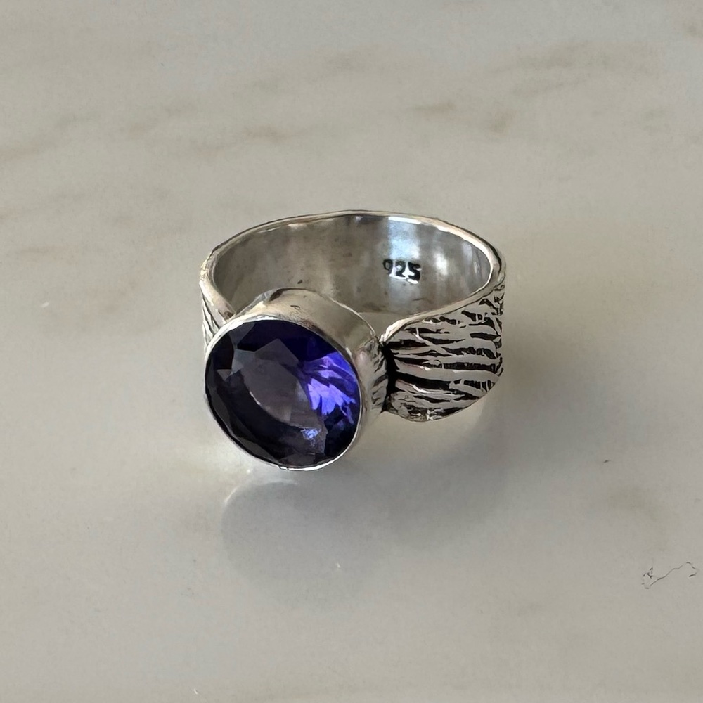 NWOT Sundance Wild One Ring, Amethyst, Sterling Silver - Picture 3 of 6